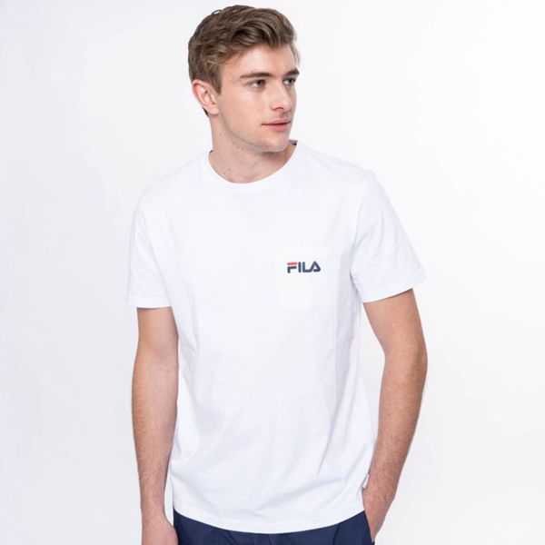 Fila Falcon Men's T-Shirts - White,NZ 597-76498